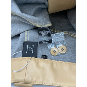 Helsa Waterbased Faux Leather Tan Cargo Size S Pants