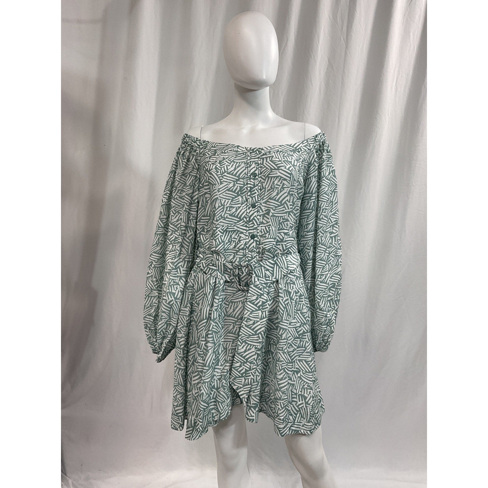 Simkhai 'Bronte' Green Mini Dress Size L