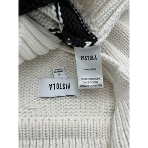 Pistola 'Arlo' White Cotton Polo Sweater Size S
