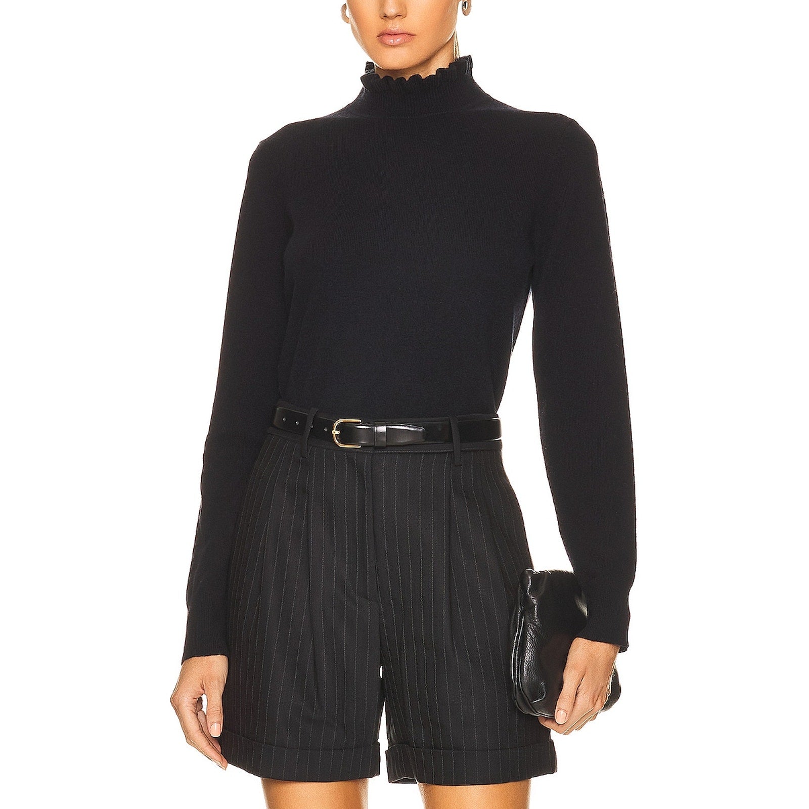 Nili Lotan 'Francis' Black Sweater Size S