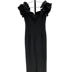 Elliatt Ruffled Black Creole Dress Size S