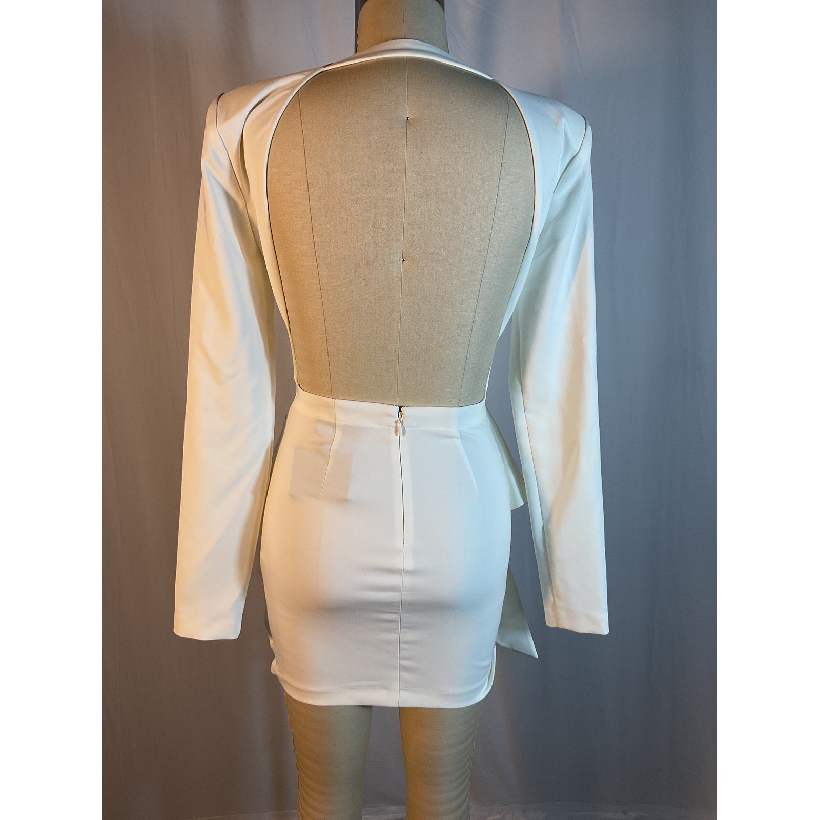 Michael Costello x Revolve 'Fena' White Mini Dress Size XS - NWT