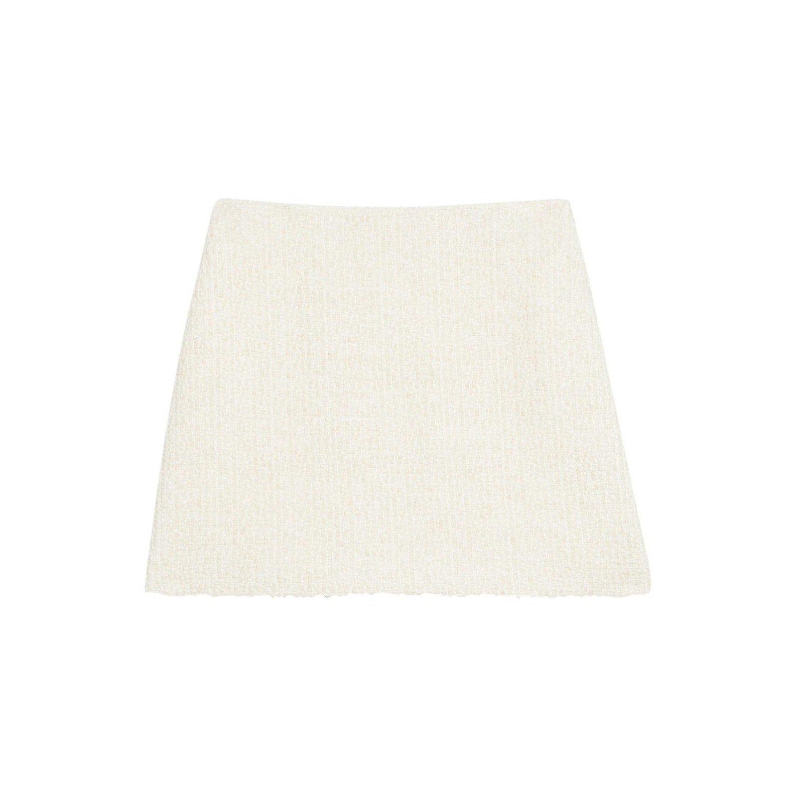 Theory 'A-Line' White Wool Blend Mini Skirt Size 2 - NWT
