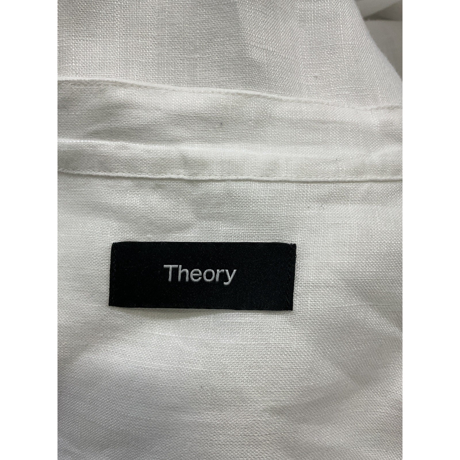 Theory 'Irving Oe Bc' White Linen Relaxed Size S