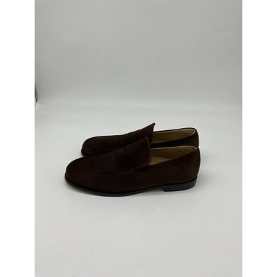 Khaite 'Alessio' Brown Leather Suede Loafers Size 11