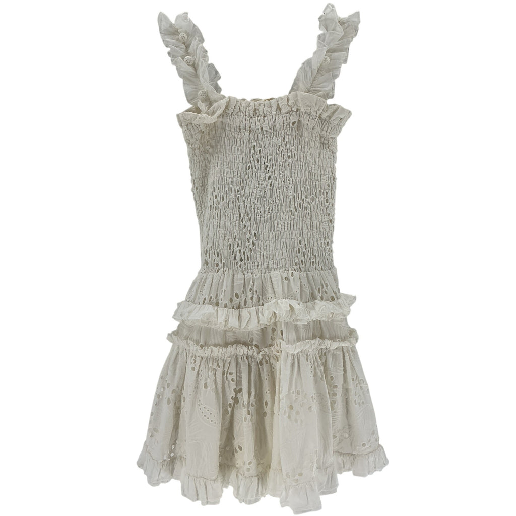 Waimari 'Alfresco' White Cotton Mini Dress Size XS