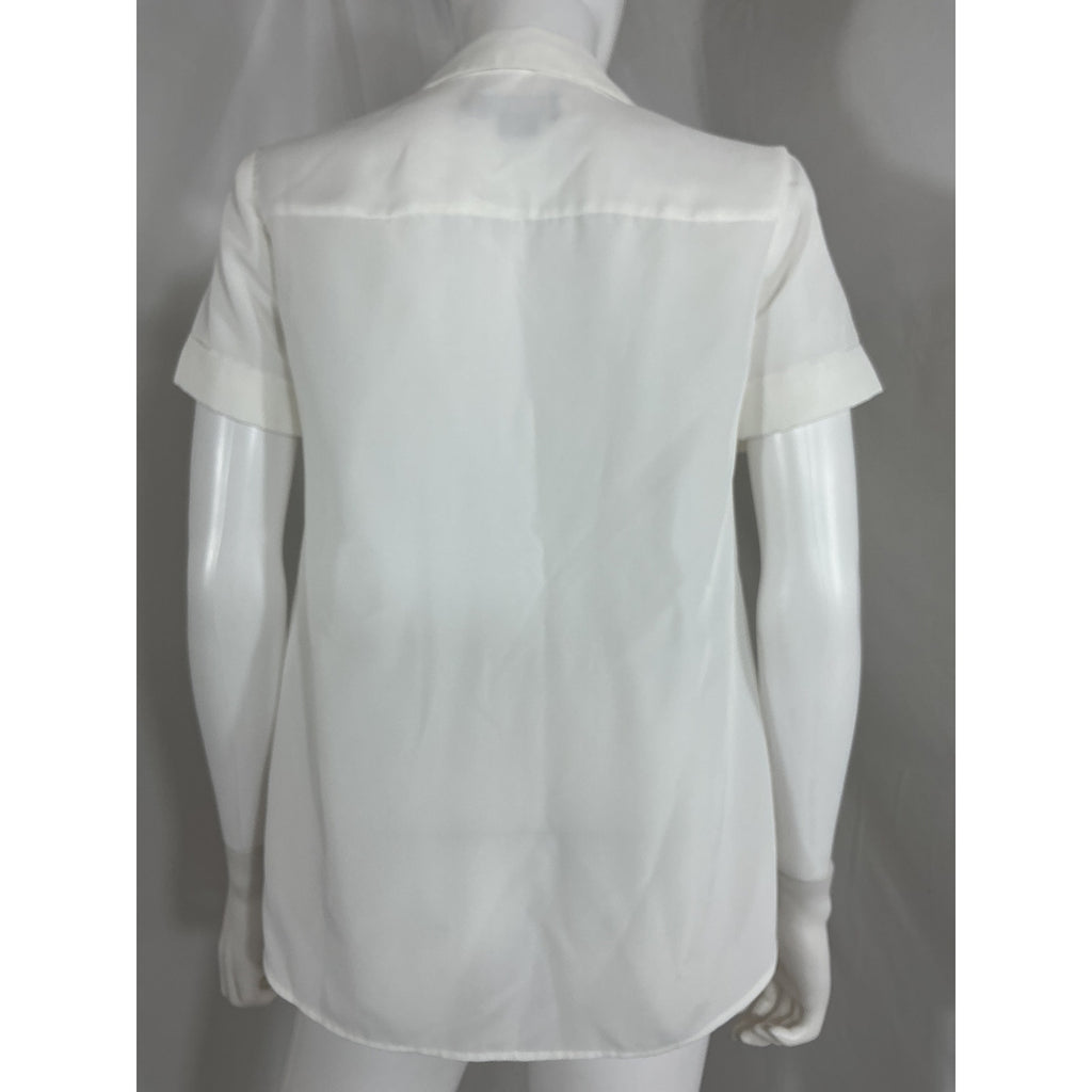 Hatch 'The Savannah' White Polyester Top Size 0