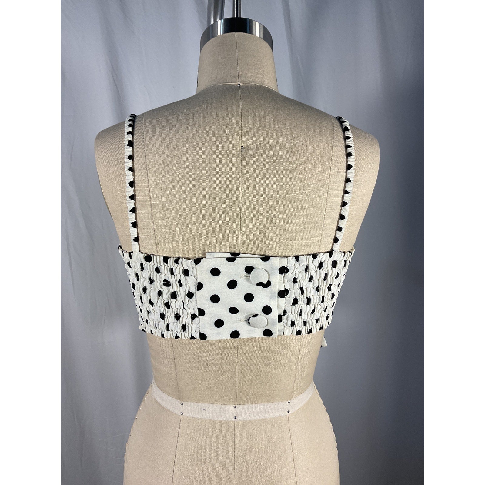 Marianna Senchina 'Bow' White Top Size M