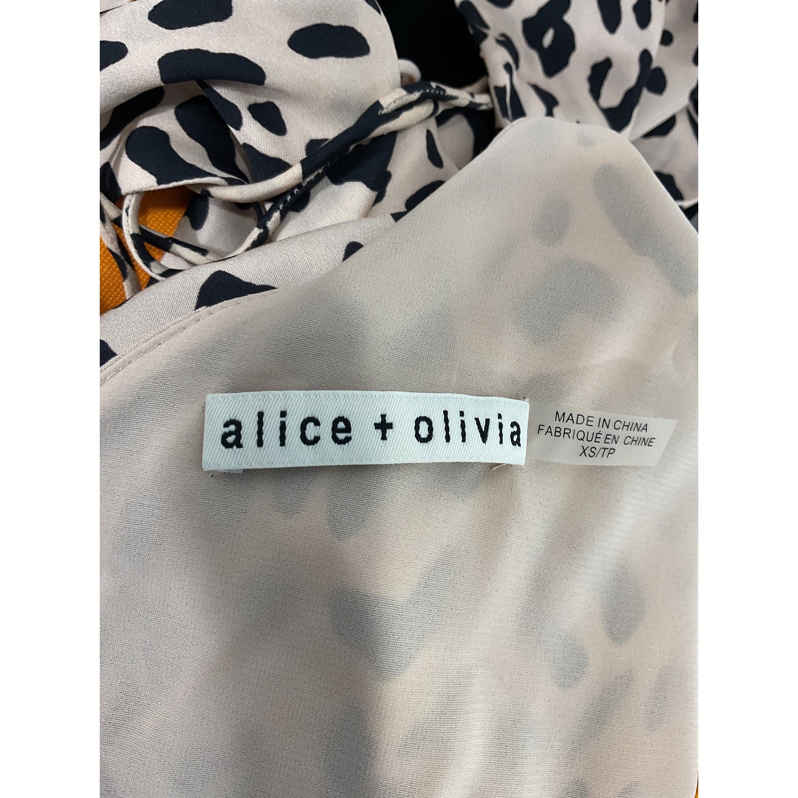 Alice + Olivia 'Frenchie' White Handkerchief Halter Sateen Top Size XS