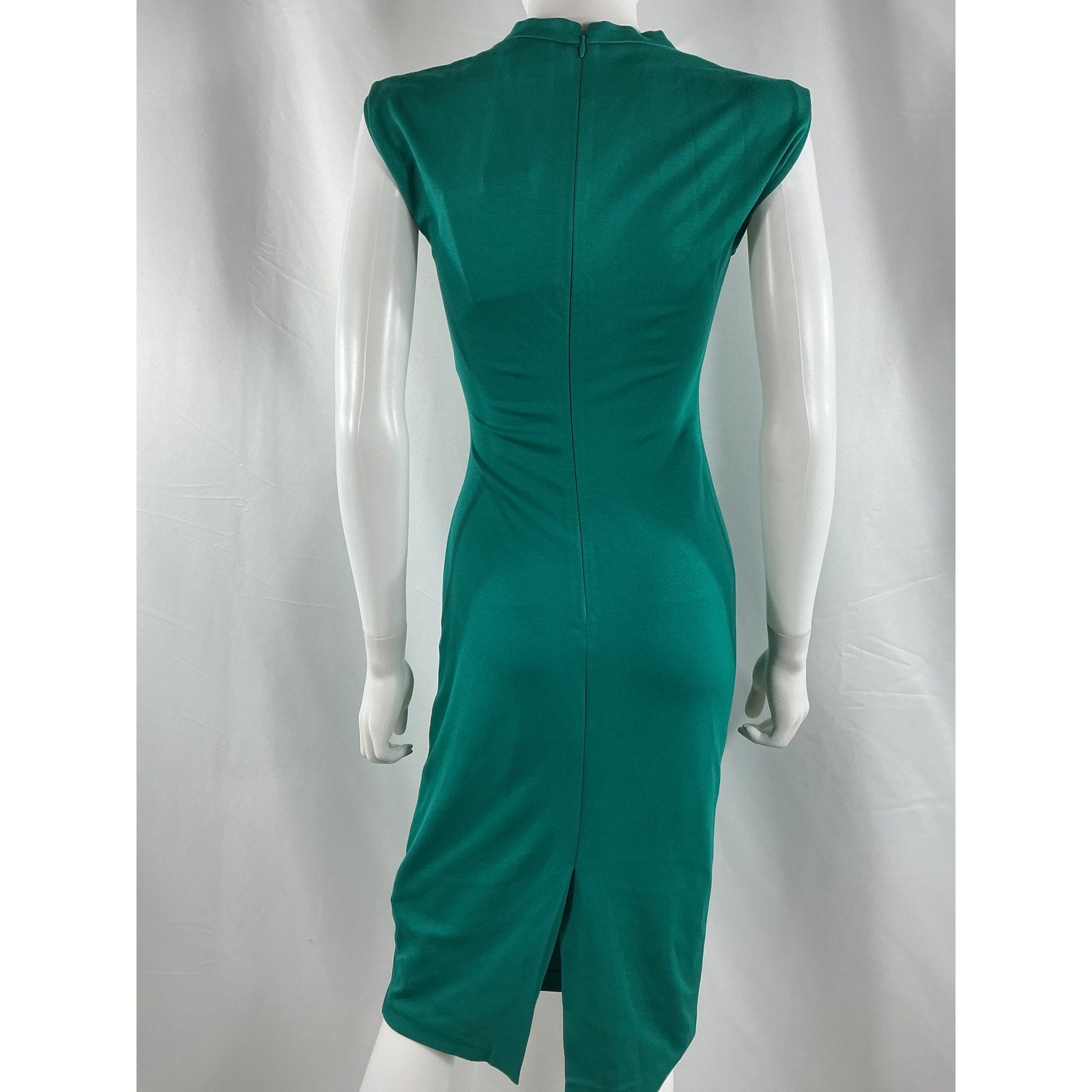 Diane Von Furstenberg 'Darrius' Green Viscose Dress Size 2 - NWT