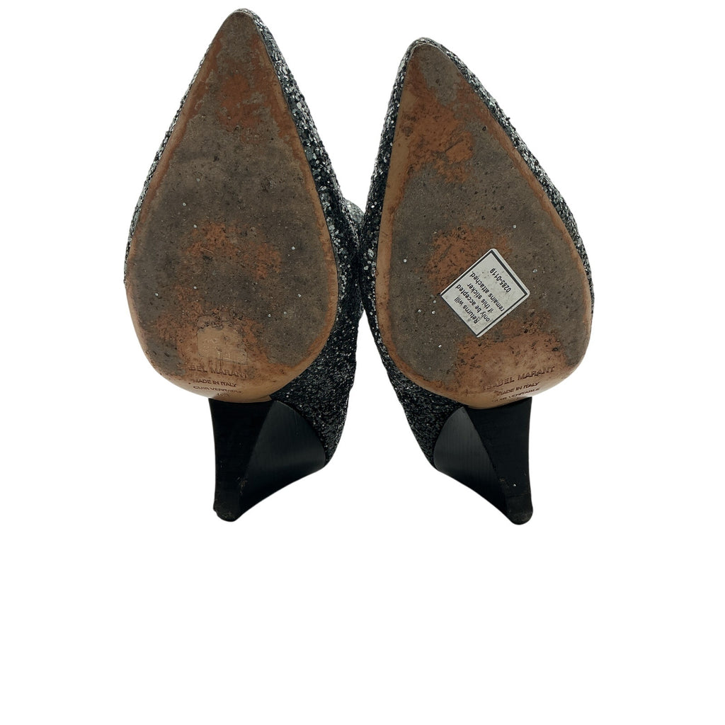 Isabel Marant Silver Printed Boots Size 11