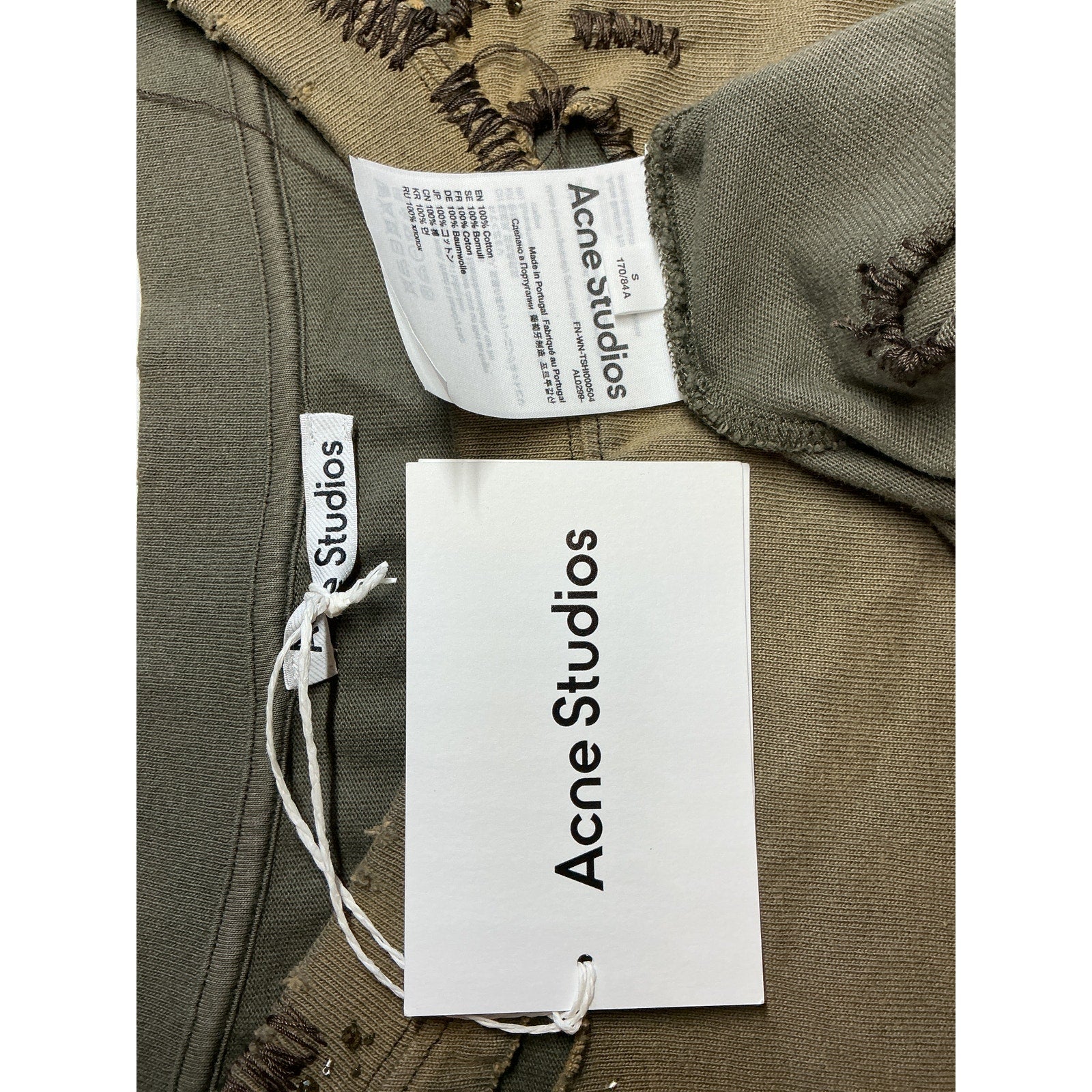 Acne Studios Embroidery Grey Cotton Sweater Size S