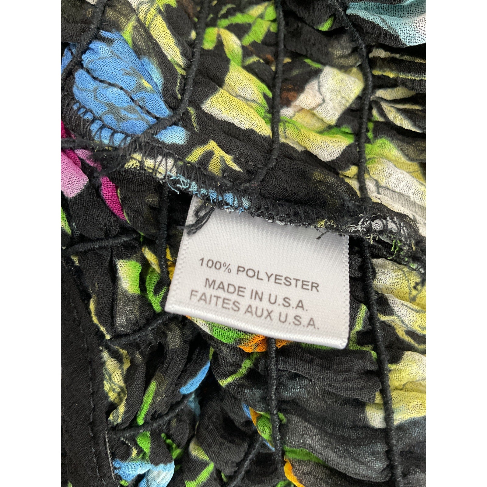 Misa Los Angeles 'Paola' Black Chiffon Top Size S