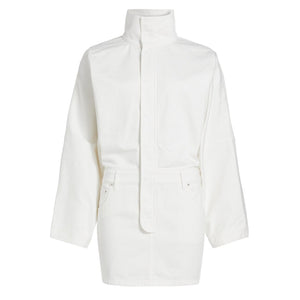 Ronny Kobo Off-white Denim Minidress Size XS