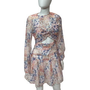 Atoir Elegant Romance Patch Print Solo Mini Dress Size S