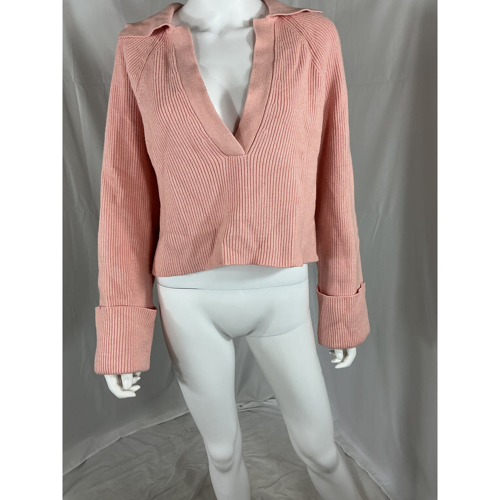 L'Academie 'Harvey' Pink Rayon Pullover Size S