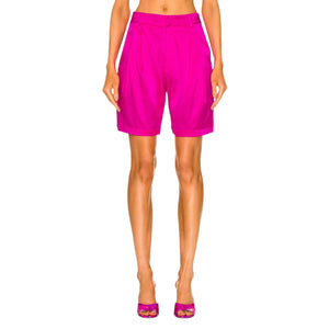 Retrofête Satin Neon Pink Riri Shorts Size XS NWT