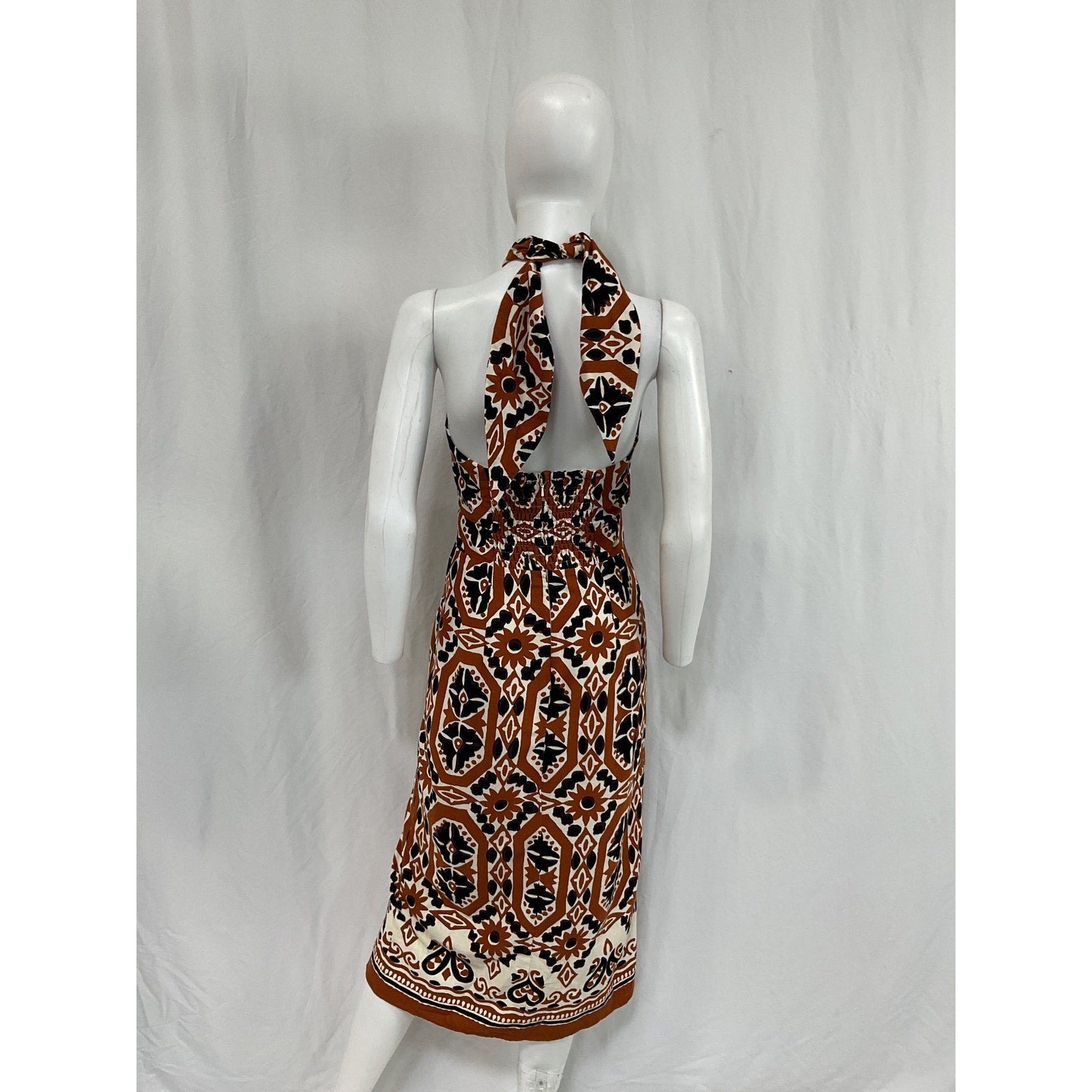 S�zane 'Jarred' Brown Cotton Dress Size 36
