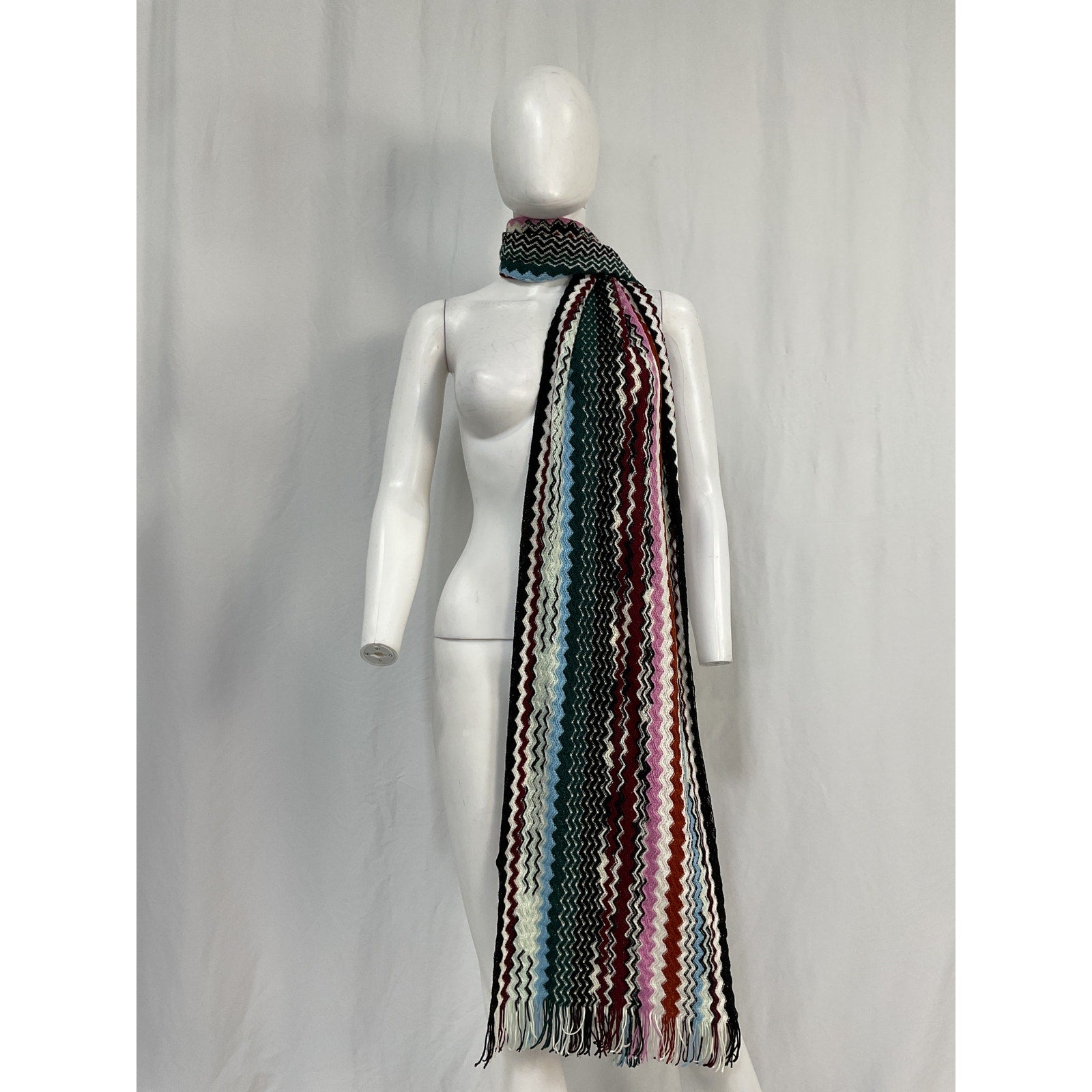 Missoni Pink Wool Scarf Size OS