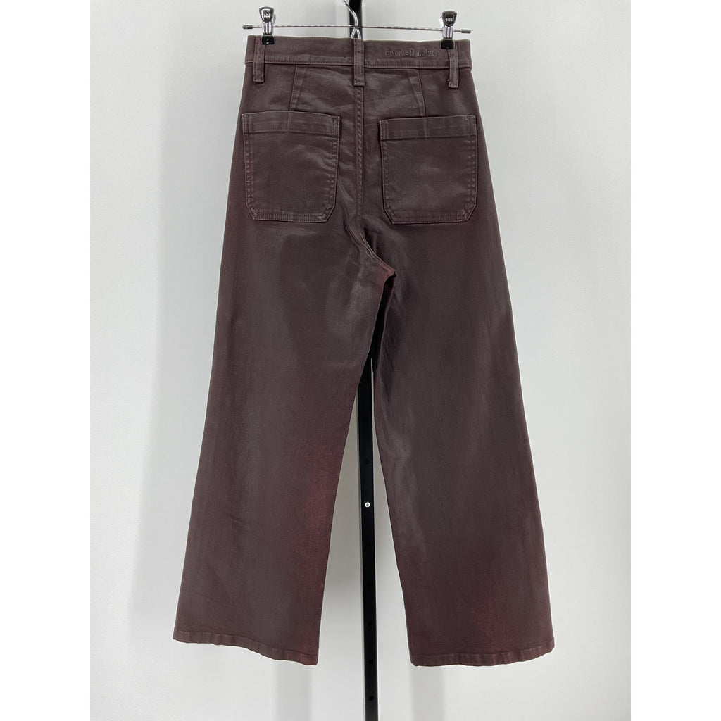 Favorite Daughter 'Mischa' Red Cotton Pant Size 26