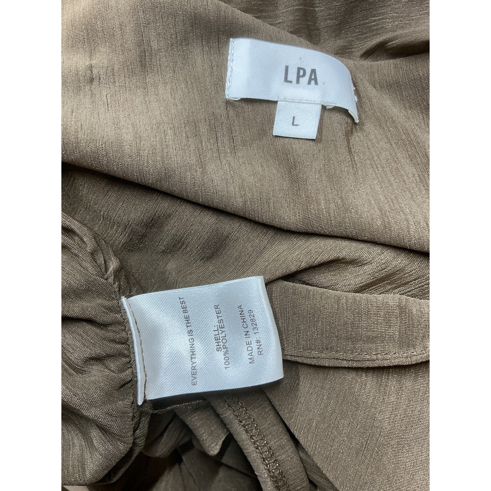 Lpa 'Elena' Green Polyester Dress Size L