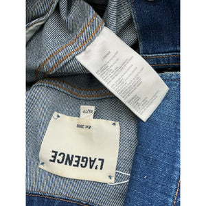 L'Agence Distressed Blue Celine Jacket Size XS