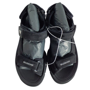 Balenciaga Chunky Tourist Black Sandal Footwear Size IT 47 / US 14 NWT