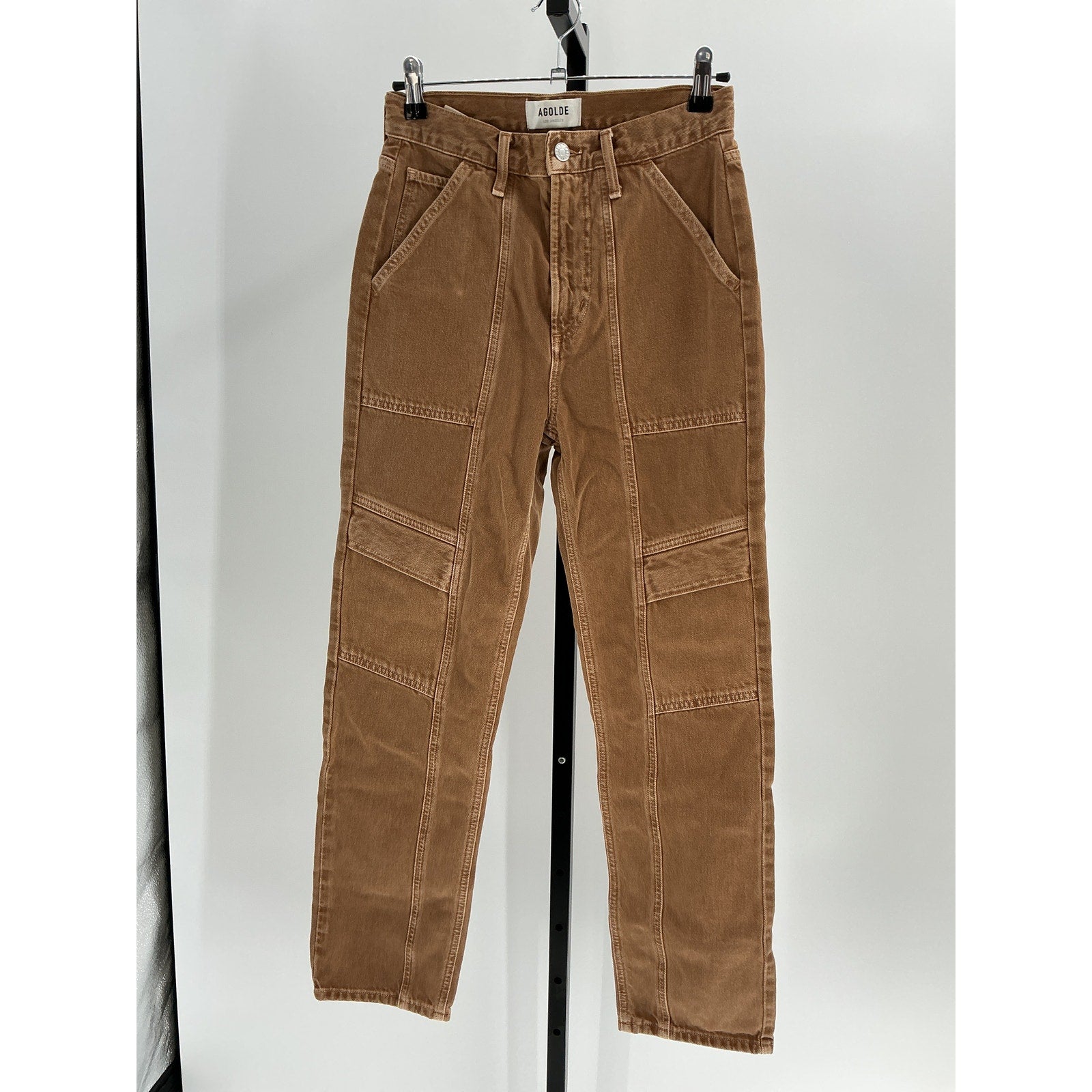 Agolde Cooper Brown Cotton Cargo Size 24