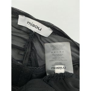 Miaou 'Renzo' Black Polyester Tube Top Size XXS