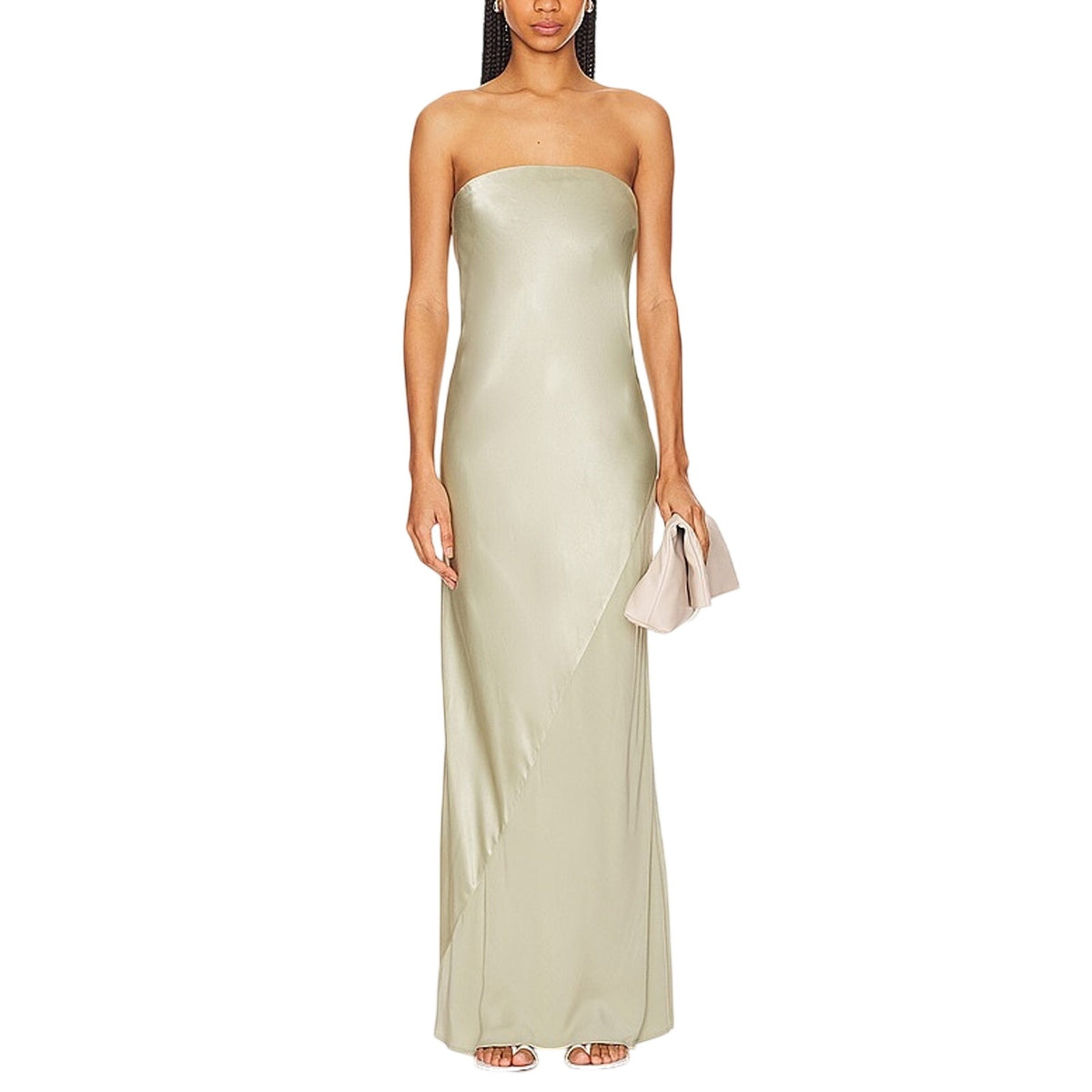 House Of Harlow 1960 Sleek Sage Kate Maxi Dress Size XS
