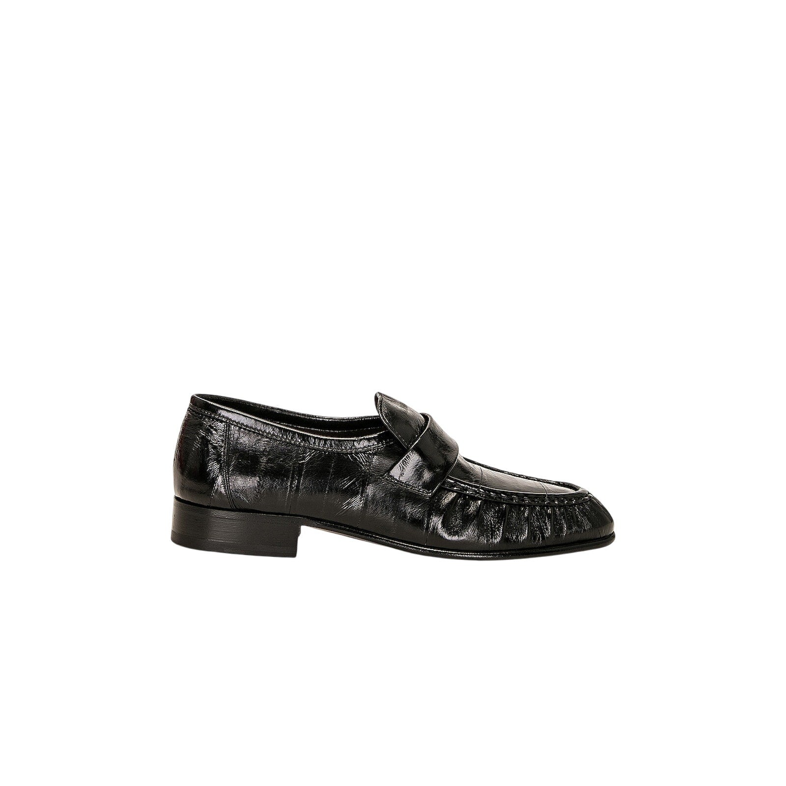 The Row Soft Black Leather Loafer Size 8
