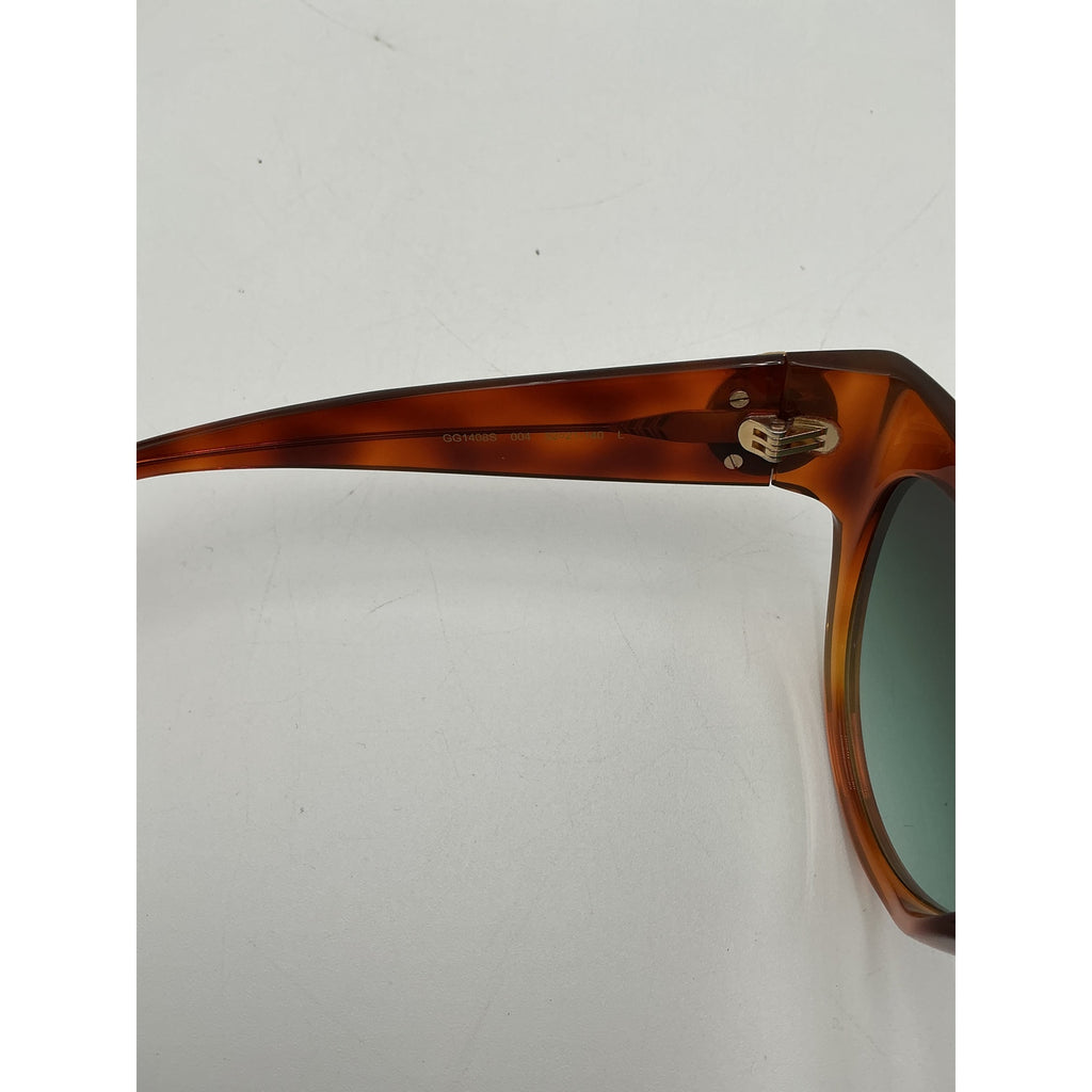Gucci Tortoiseshell Brown Acetate Cat-Eye Sunglasses Size OS