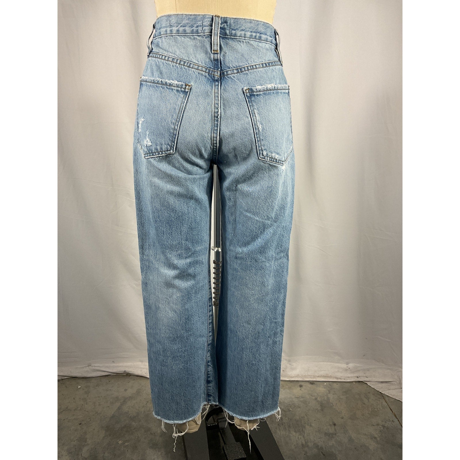 Frame 'Le' Blue Cotton Jane Cropped Denim Jean Size 26