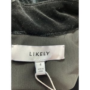 Likely 'Welcox' Black Velvet Dress Size 4 - NWT