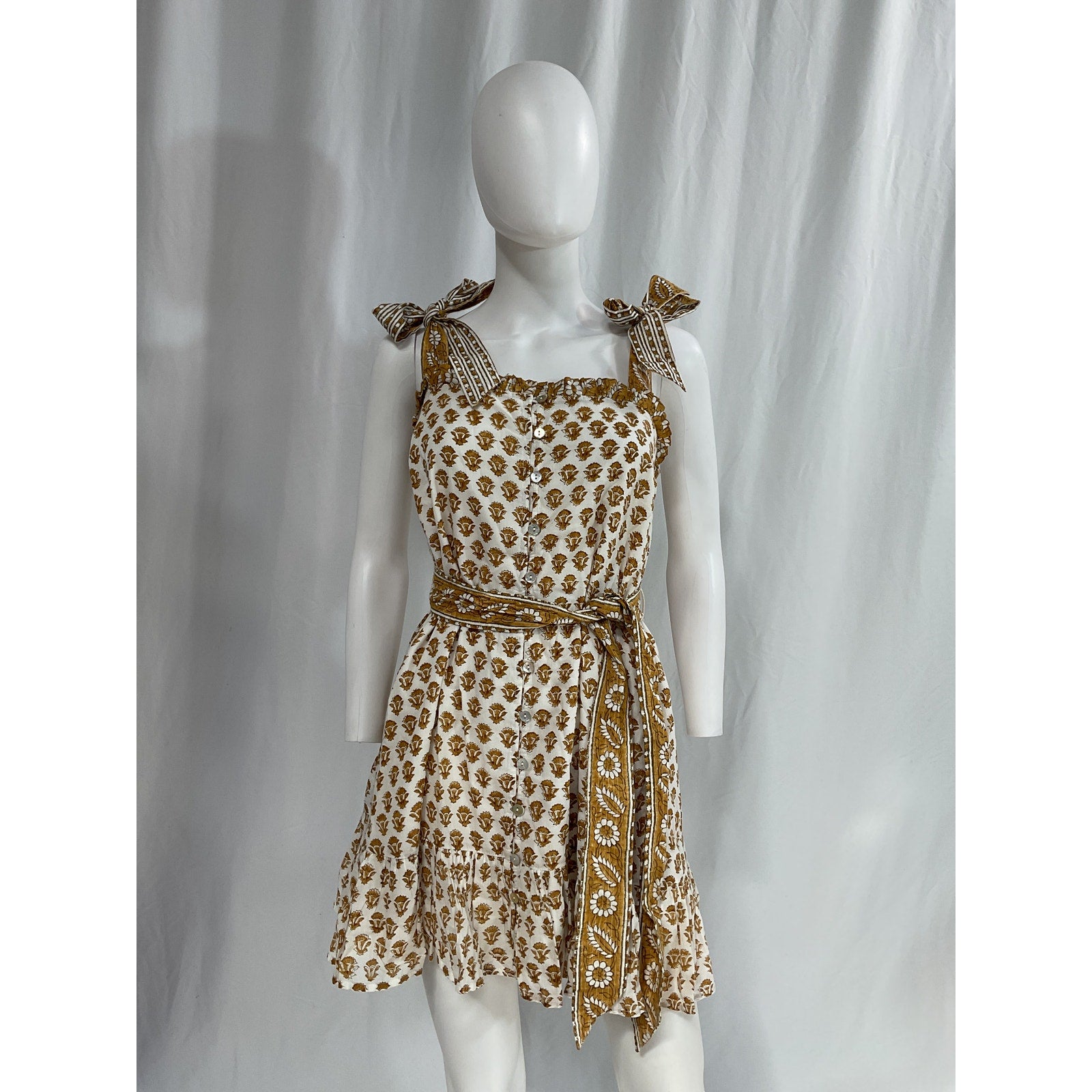 Cleobella 'Tillie' Brown Mini Dress Size S