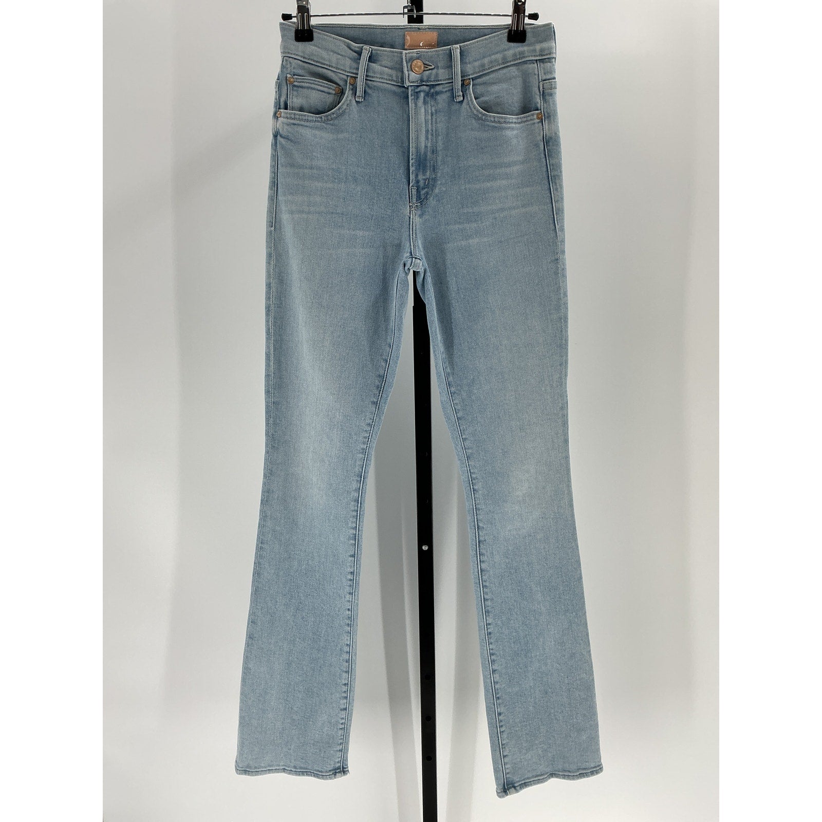 Mother The Insider Blue Cotton Sneak Denim Jean Size 26