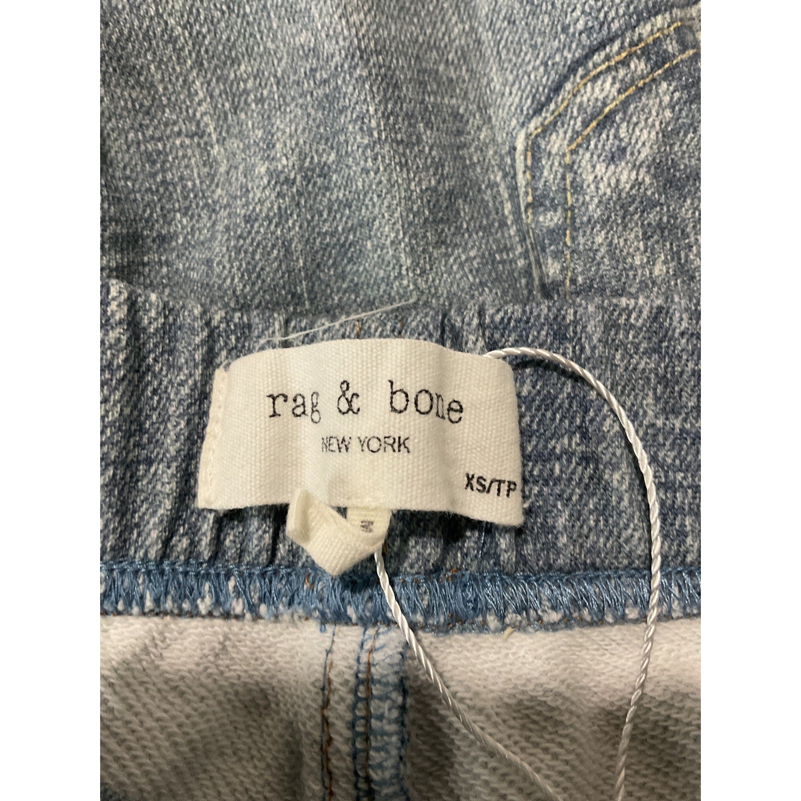 Rag & Bone 'Miramar' Blue Cotton Faux Jeans Joggers Size XS