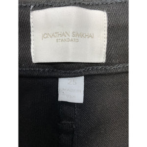 Simkhai Coated Black Rae High Rise Ankle Skinny Denim Jeans Size 25