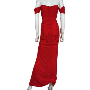 Majorelle Ruched Red Simone Gown Size XS