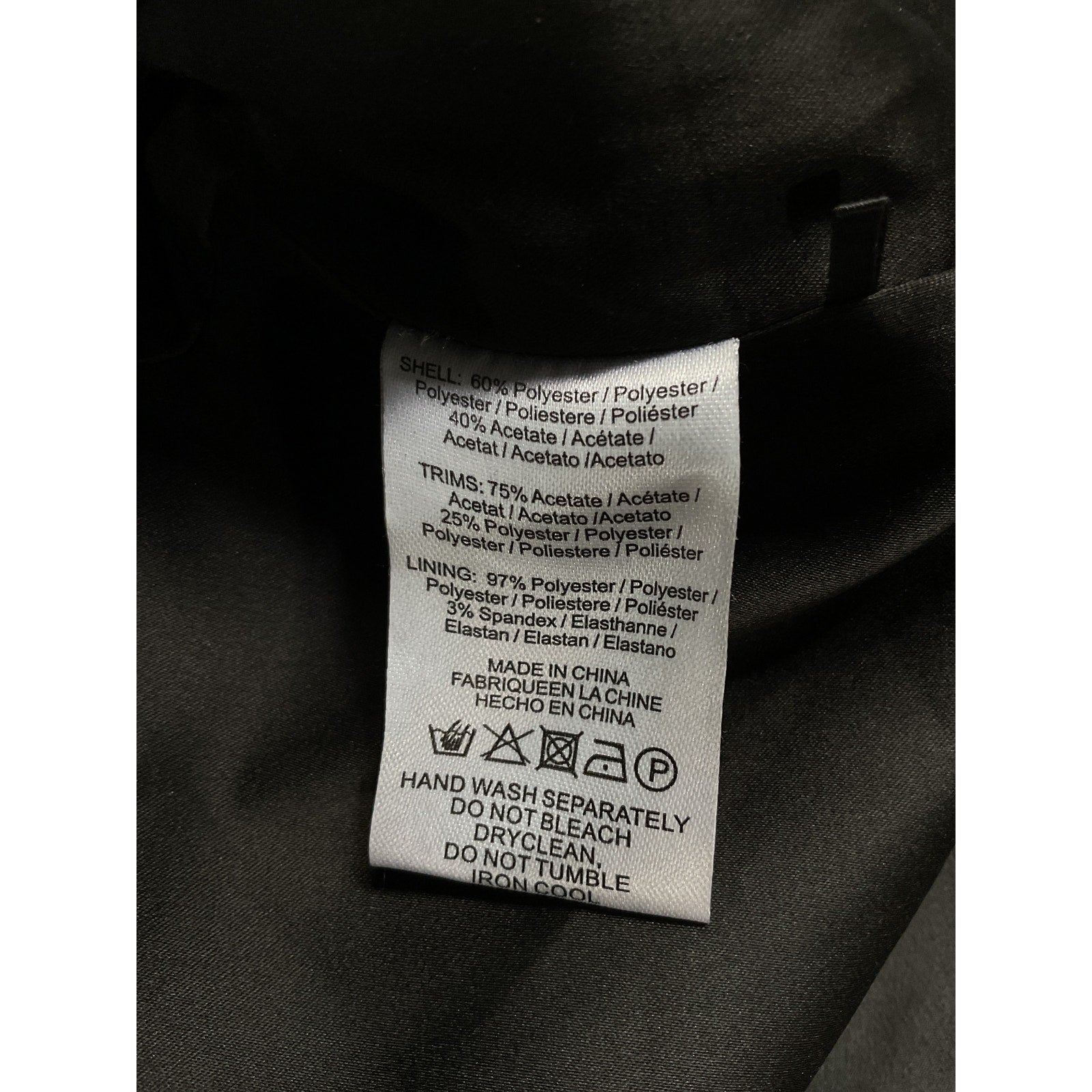 Sau Lee 'Indya' Black Crepe Blazer Size 0