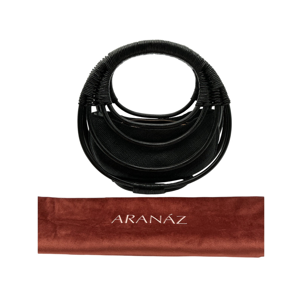 Aranaz 'Curba' Black Mini Handbag