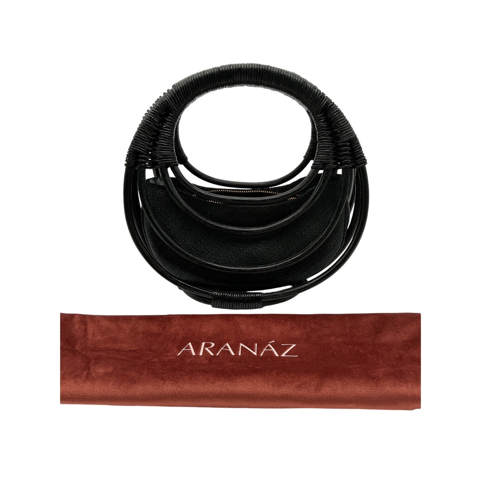 Aranaz 'Curba' Black Mini Handbag