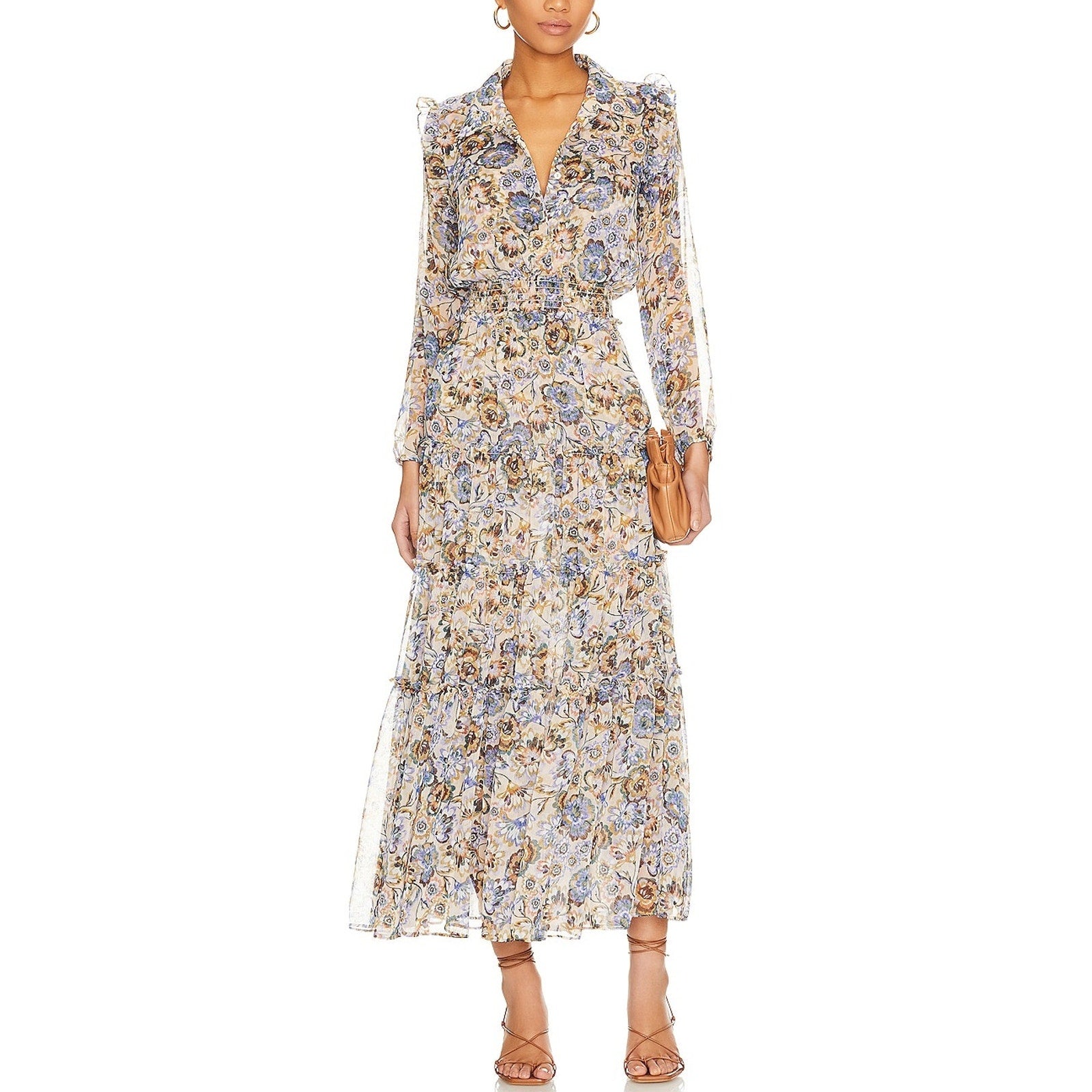Misa Los Angeles 'Ahreana' Blue Polyester Dress Size XS