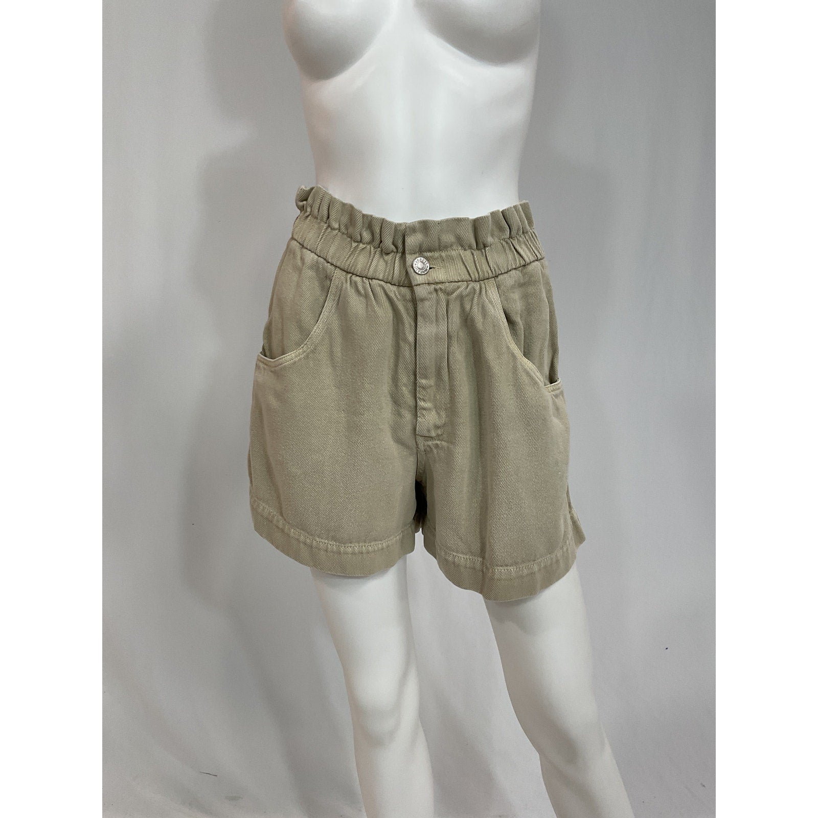 Isabel Marant '�toile' White Titea High Waist Paperbag Shorts Size 4