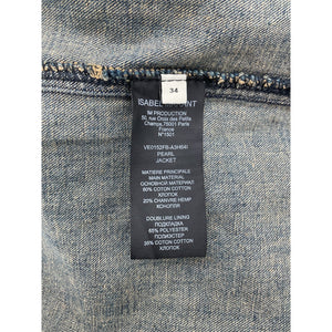 Isabel Marant Classic Dark Blue Pearl Jacket Size FR 34 / US 2