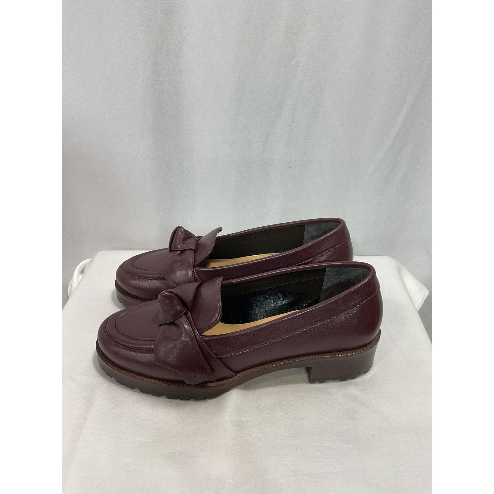 Alexandre Birman '20mm' Brown Maxi Clarita Lug Sole Leather Loafer Size 5.5