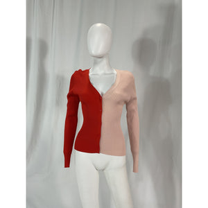 Staud 'Cargo' Orange Long Sleeve Sweater Size M