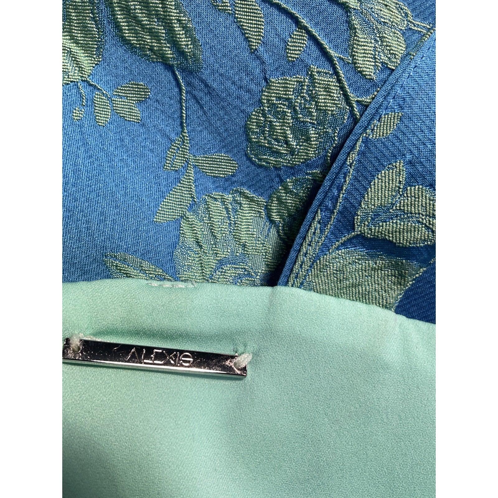 Alexis Blue Poly Max Dress Size M