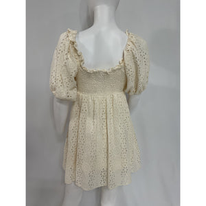Cleobella 'Lucca' White Mini Dress Size S