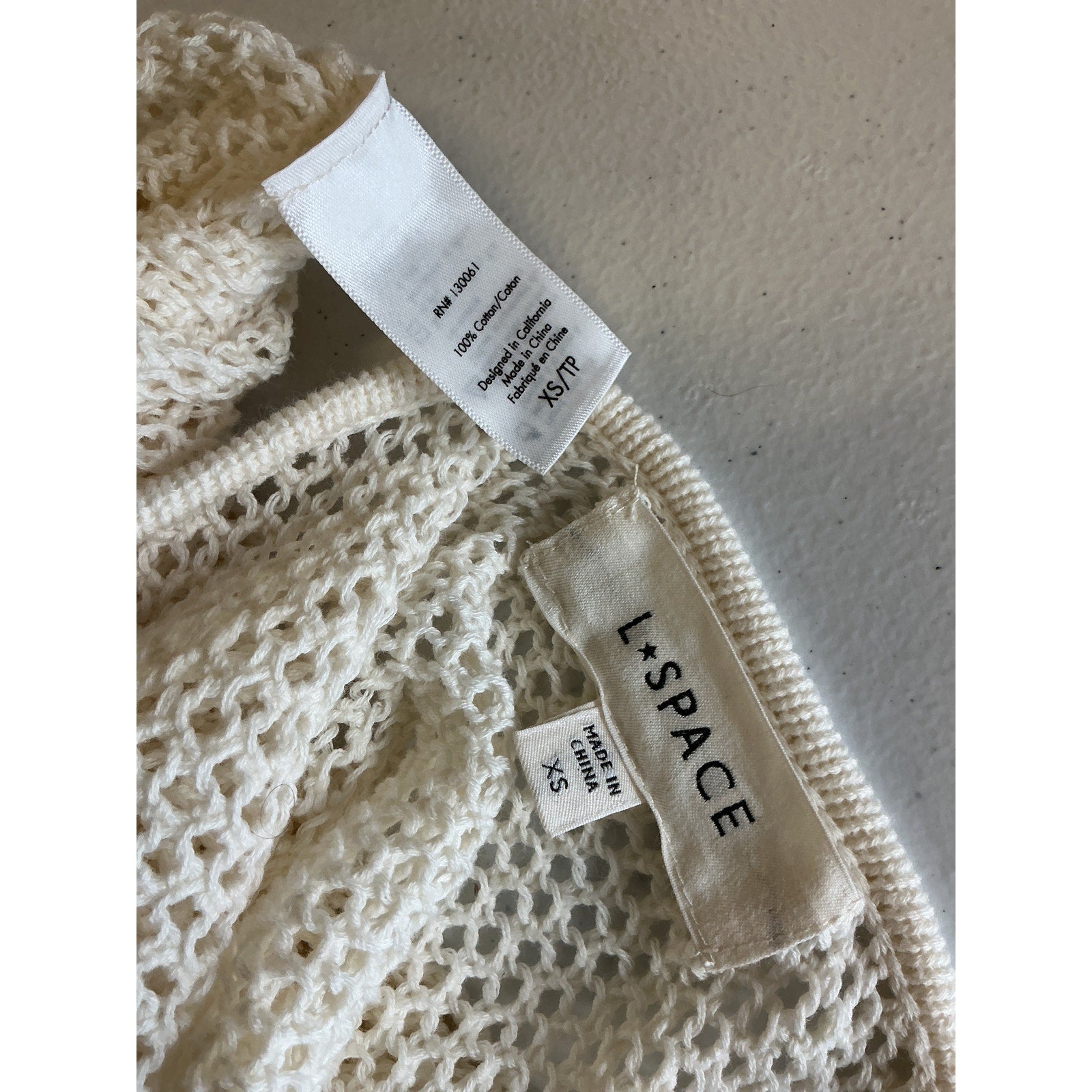 Lspace 'Villa' Cream Cotton Nova Dress Size XS